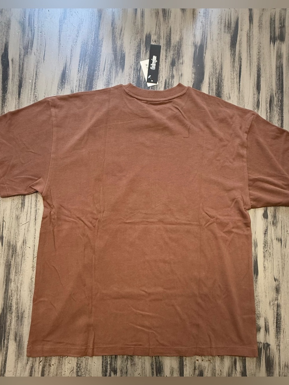 Civil Regime Men's Brown Graphic Ribcage Skeleton & Rose Tee NWT Size Large - Picture 8 of 8